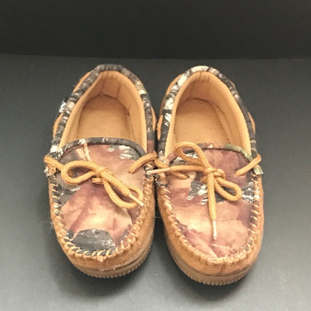 Kids Double Barrel Camouflage House Shoes/Slippers